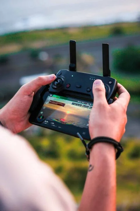 Préparation d’une captation avec une télécommande de drone
