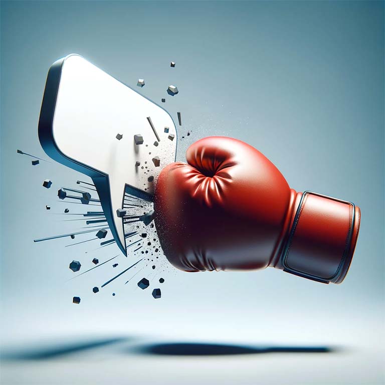 Frappez fort, un message percutant