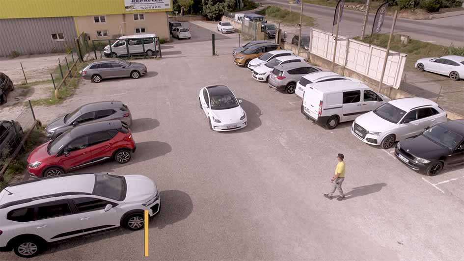 Arrivée d’un client au parking Yellow Park