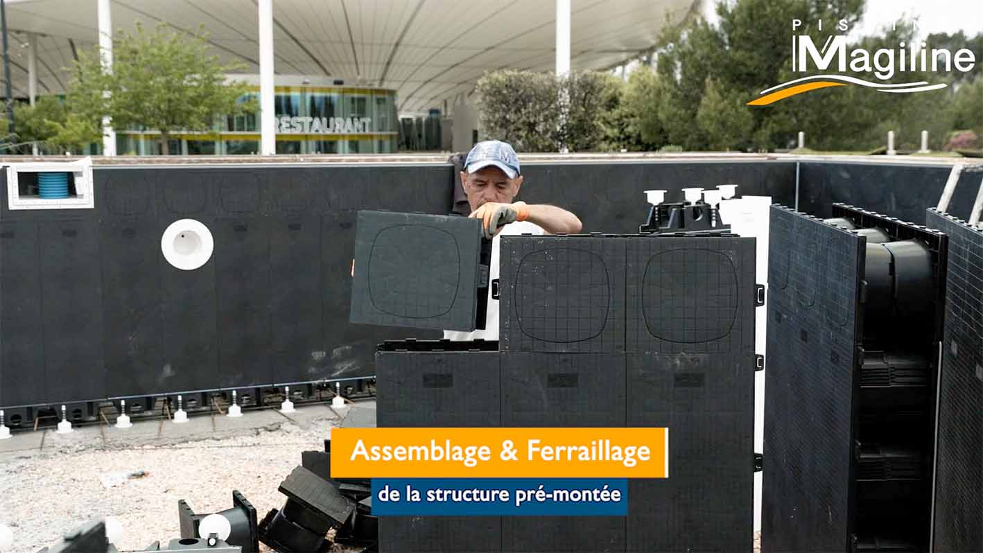 Structure en cours d’assemblage