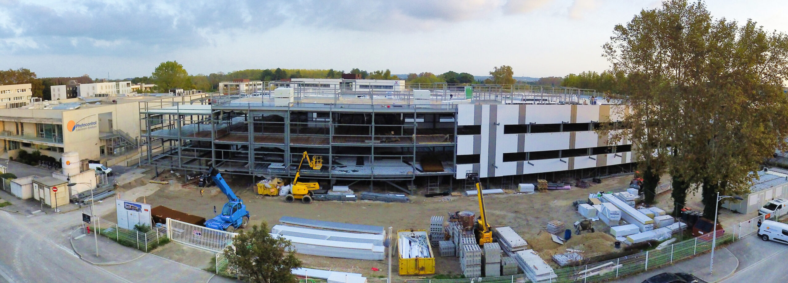 Photographe Vidéaste Aix en Provence | Picmediaprod 14 Vidéo timelapse du suivi de chantier du laboratoire Phytocontrol à Nîmes