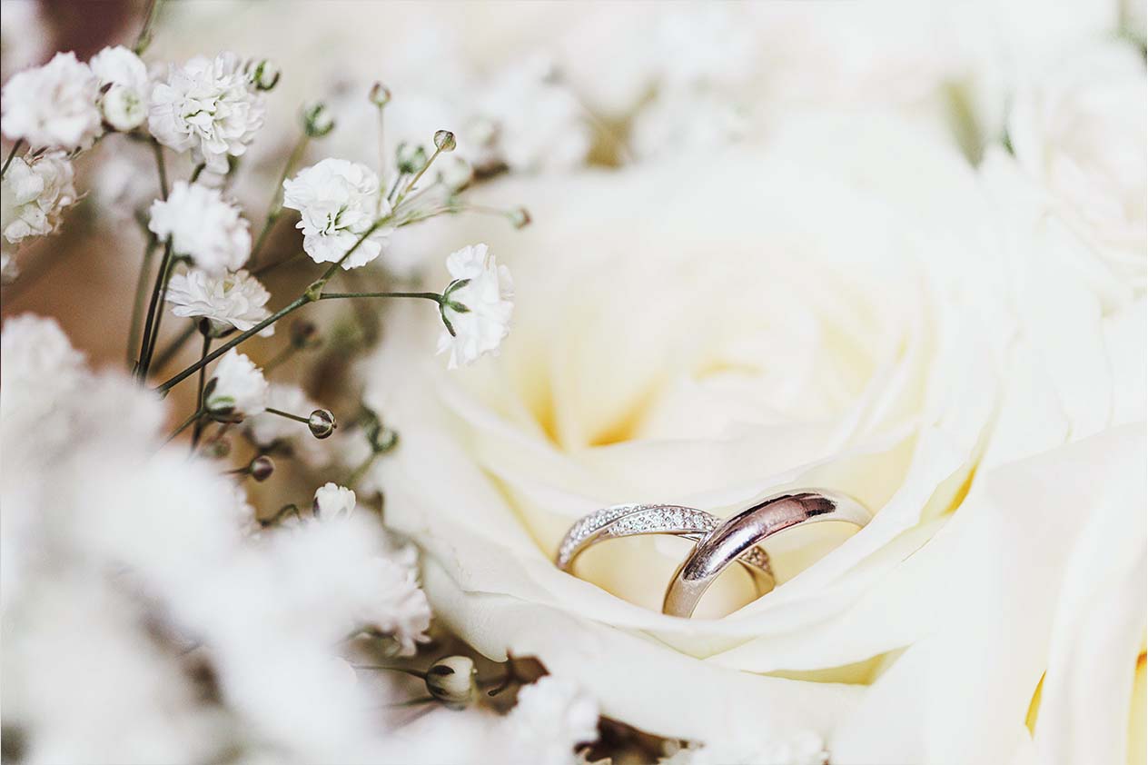 Détail de décoration photographié pendant une journée de mariage